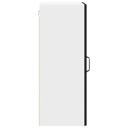 vidaXL Wall Cabinet PORTO Black 50 x 31 x 80 cm Engineered Wood