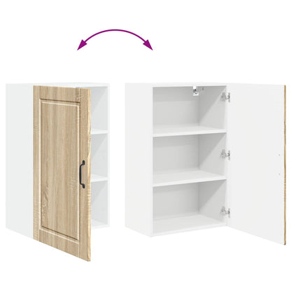 vidaXL Wall Cabinet PORTO Sonoma Oak 50 x 31 x 80 cm Engineered Wood