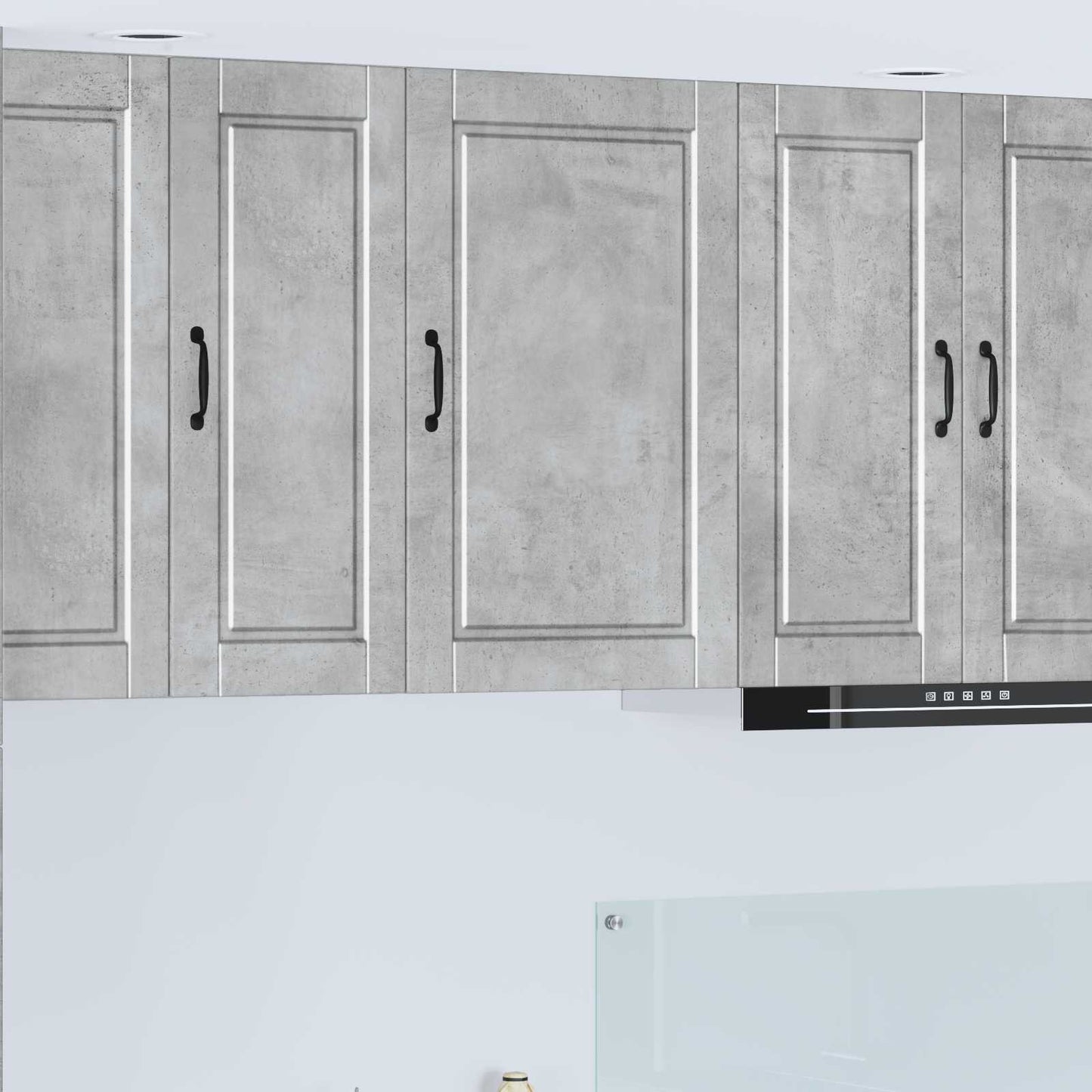 vidaXL Wall Cabinet PORTO Concrete Grey 50 x 31 x 80 cm