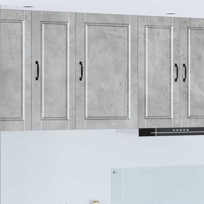vidaXL Wall Cabinet PORTO Concrete Grey 50 x 31 x 80 cm