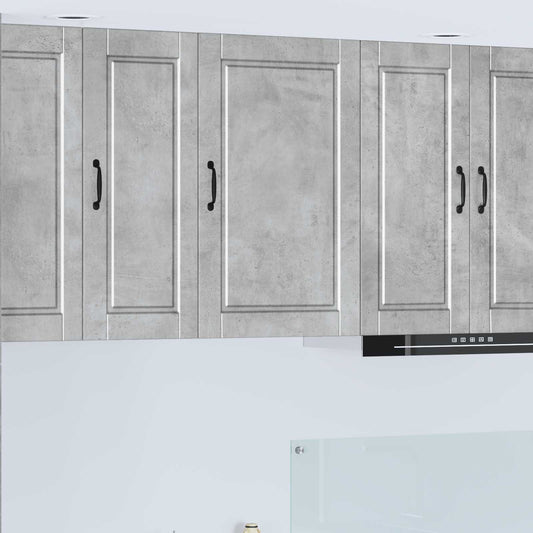 vidaXL Wall Cabinet PORTO Concrete Grey 50 x 31 x 80 cm