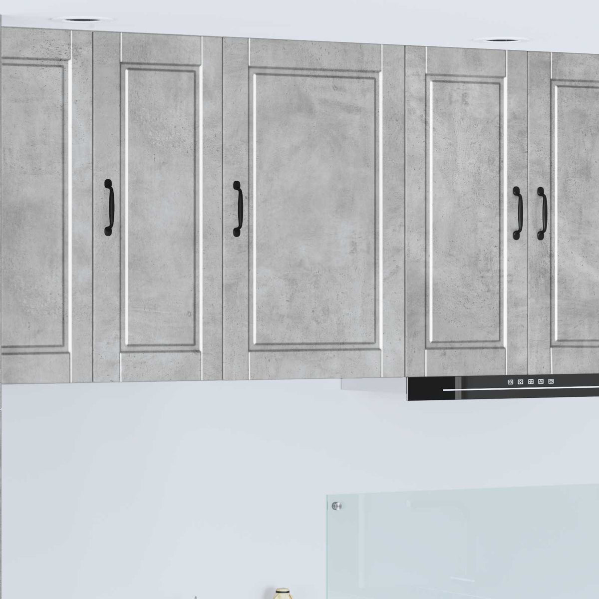 vidaXL Wall Cabinet PORTO Concrete Grey 50 x 31 x 80 cm