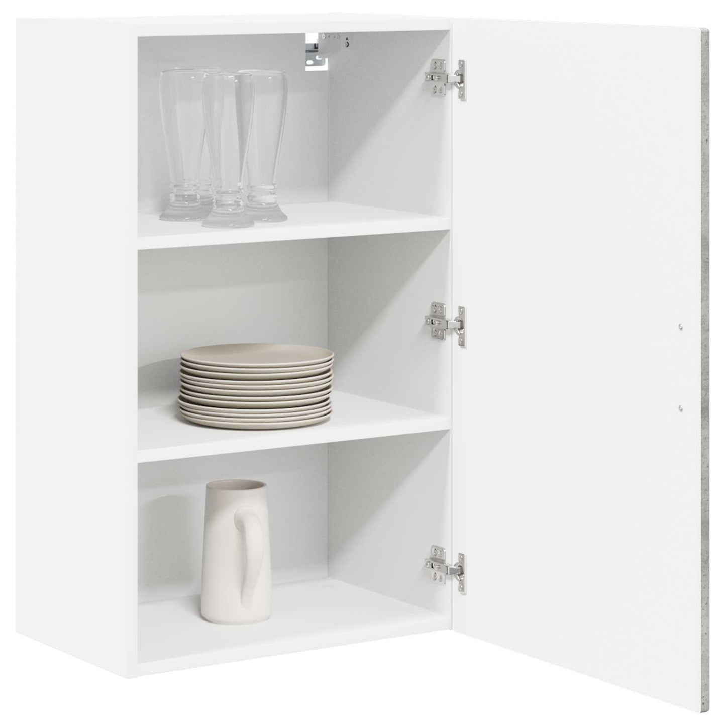 vidaXL Wall Cabinet PORTO Concrete Grey 50 x 31 x 80 cm