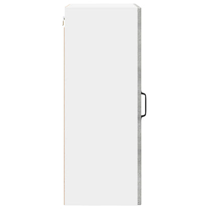 vidaXL Wall Cabinet PORTO Concrete Grey 50 x 31 x 80 cm
