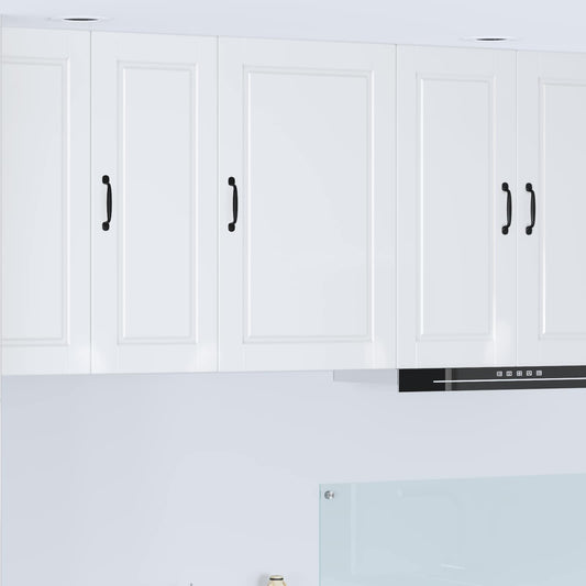 vidaXL Wall Cabinet PORTO High Gloss White 50 x 31 x 80 cm