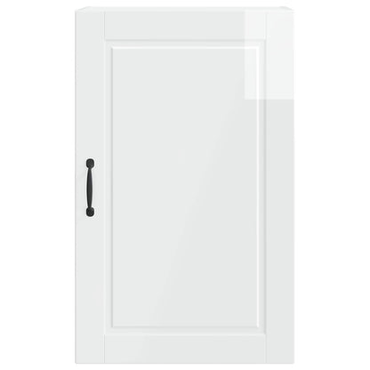 vidaXL Wall Cabinet PORTO High Gloss White 50 x 31 x 80 cm