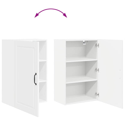 vidaXL Wall Cabinet PORTO High Gloss White 50 x 31 x 80 cm