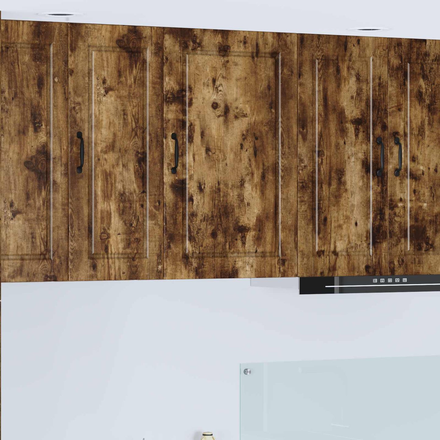 vidaXL Wall Cabinet PORTO Smoked Oak 50 x 31 x 80 cm Engineered Wood