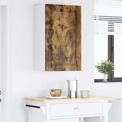 vidaXL Wall Cabinet PORTO Smoked Oak 50 x 31 x 80 cm Engineered Wood