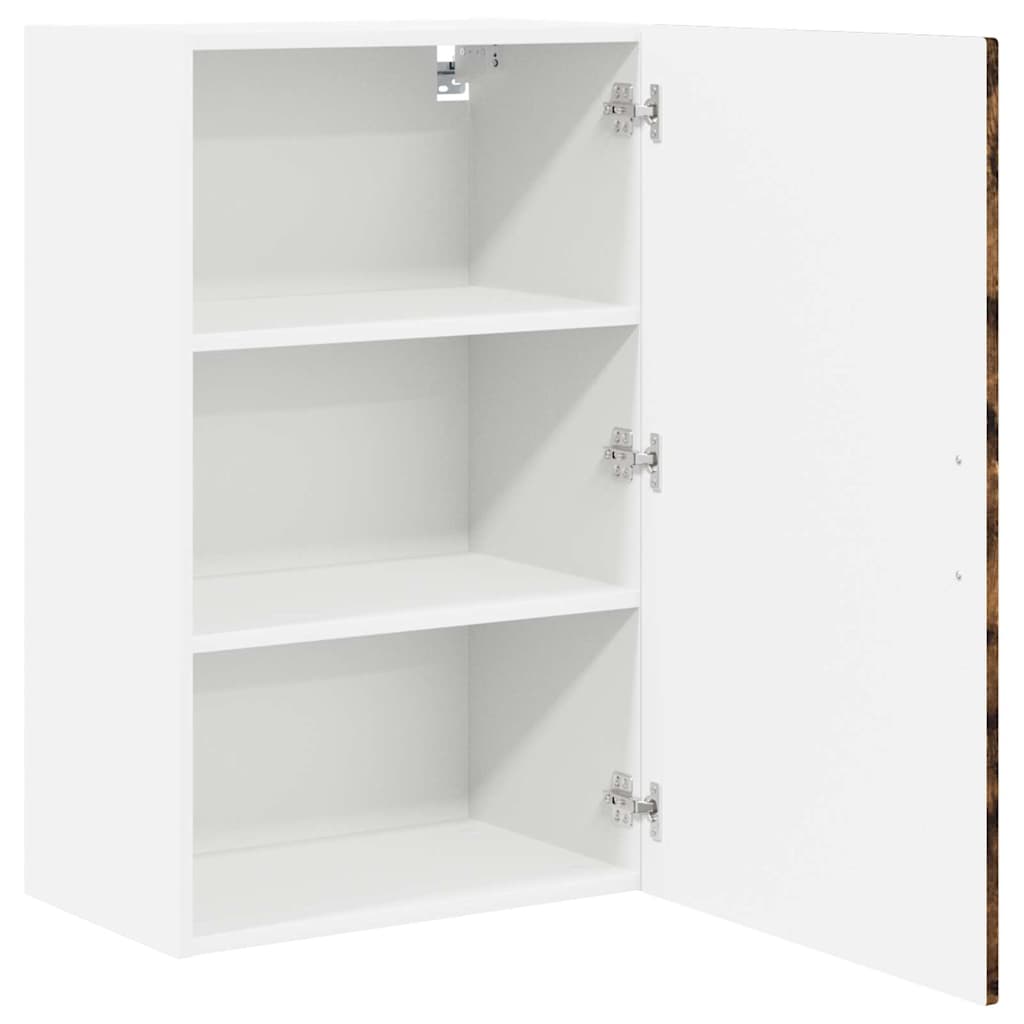 vidaXL Wall Cabinet PORTO Smoked Oak 50 x 31 x 80 cm Engineered Wood
