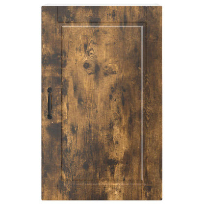vidaXL Wall Cabinet PORTO Smoked Oak 50 x 31 x 80 cm Engineered Wood