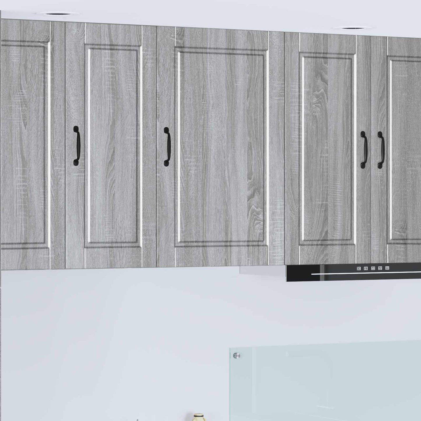 vidaXL Wall Cabinet PORTO Grey Sonoma 50 x 31 x 80 cm Engineered Wood