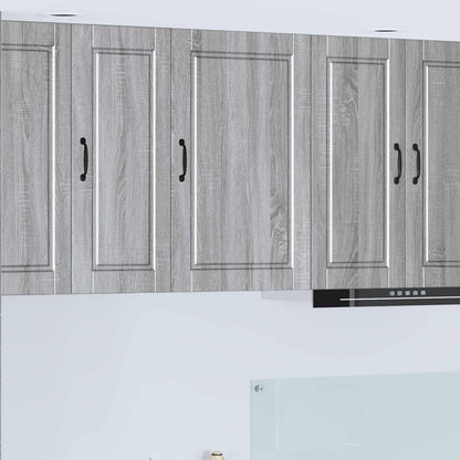 vidaXL Wall Cabinet PORTO Grey Sonoma 50 x 31 x 80 cm Engineered Wood