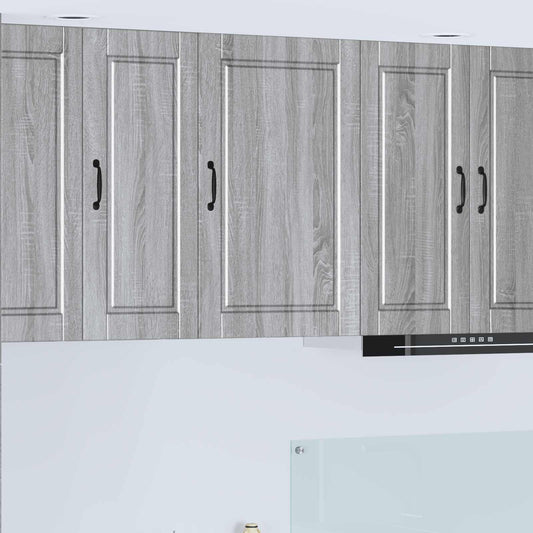 vidaXL Wall Cabinet PORTO Grey Sonoma 50 x 31 x 80 cm Engineered Wood