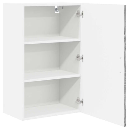 vidaXL Wall Cabinet PORTO Grey Sonoma 50 x 31 x 80 cm Engineered Wood