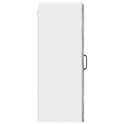 vidaXL Wall Cabinet PORTO Grey Sonoma 50 x 31 x 80 cm Engineered Wood