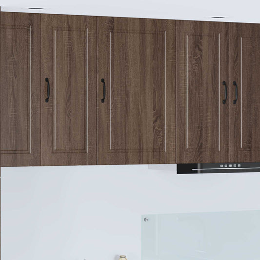 vidaXL Wall Cabinet PORTO Brown Oak 50 x 31 x 80 cm Engineered Wood