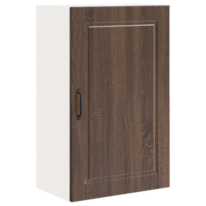 vidaXL Wall Cabinet PORTO Brown Oak 50 x 31 x 80 cm Engineered Wood