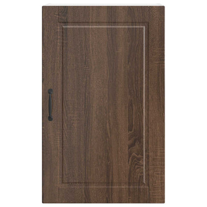 vidaXL Wall Cabinet PORTO Brown Oak 50 x 31 x 80 cm Engineered Wood