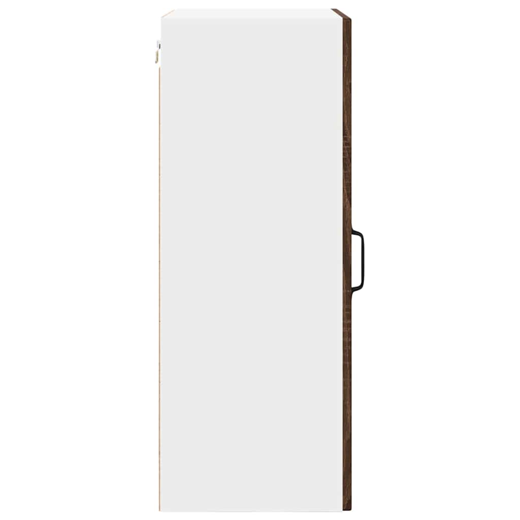 vidaXL Wall Cabinet PORTO Brown Oak 50 x 31 x 80 cm Engineered Wood