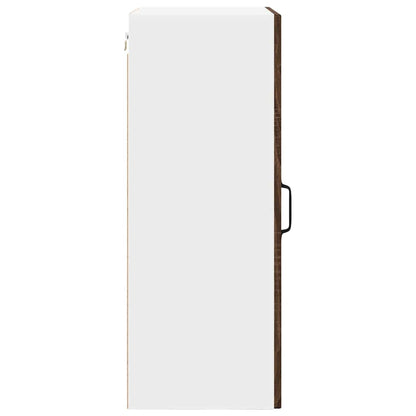 vidaXL Wall Cabinet PORTO Brown Oak 50 x 31 x 80 cm Engineered Wood
