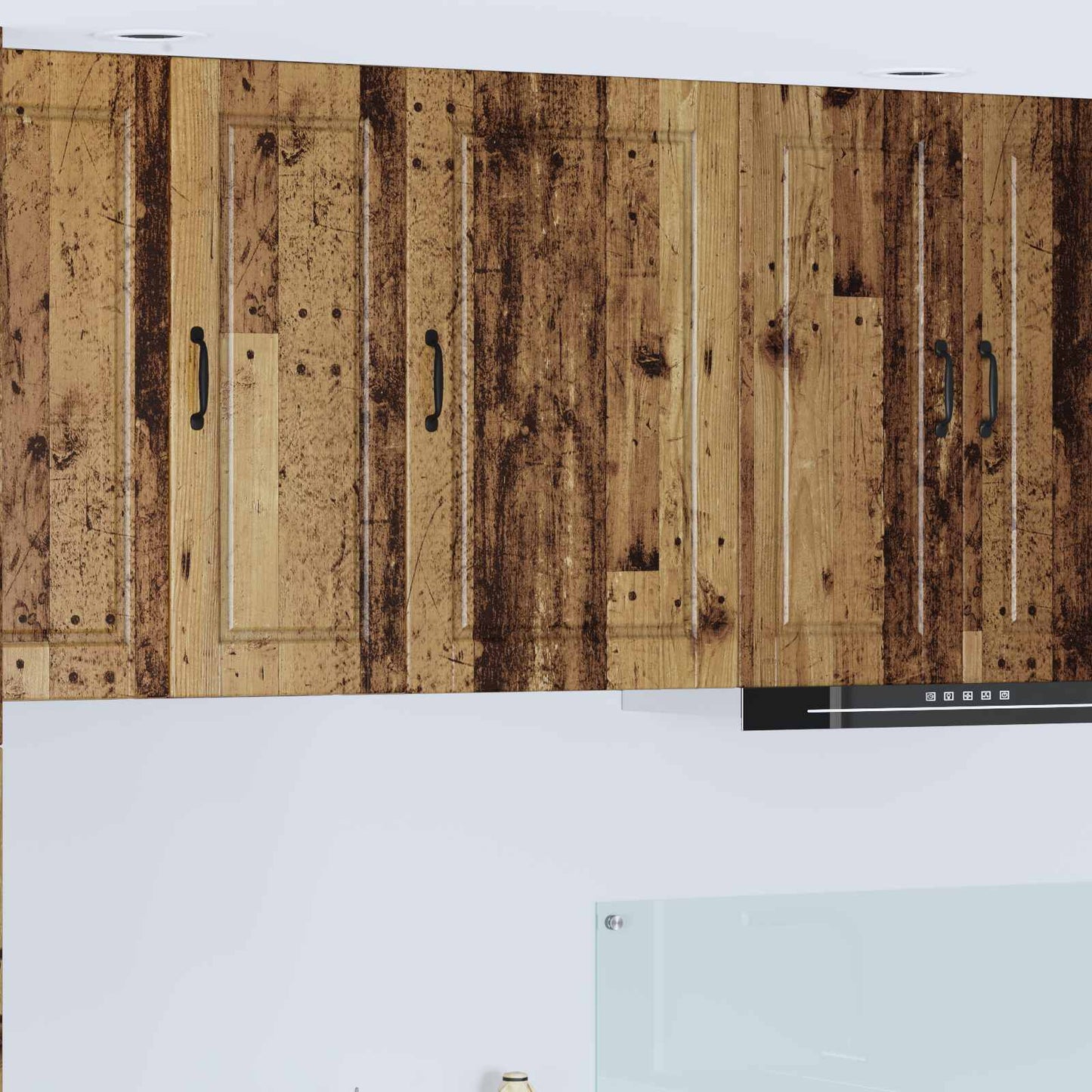 vidaXL Wall Cabinet PORTO Old Wood 50 x 31 x 80 cm Engineered Wood