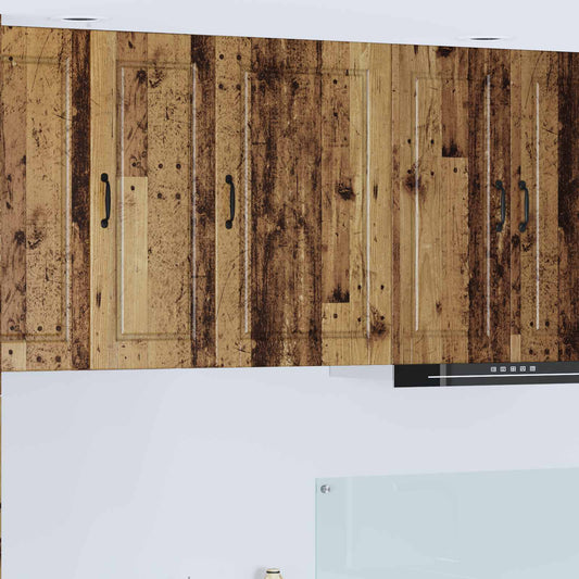 vidaXL Wall Cabinet PORTO Old Wood 50 x 31 x 80 cm Engineered Wood