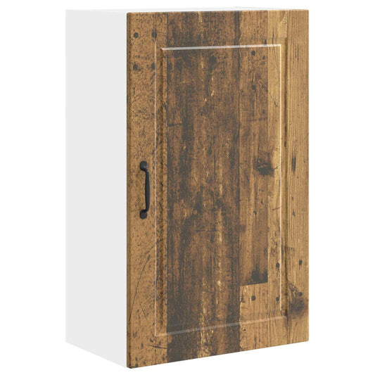 vidaXL Wall Cabinet PORTO Old Wood 50 x 31 x 80 cm Engineered Wood