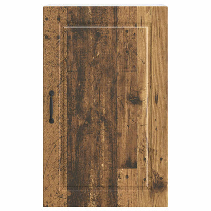vidaXL Wall Cabinet PORTO Old Wood 50 x 31 x 80 cm Engineered Wood