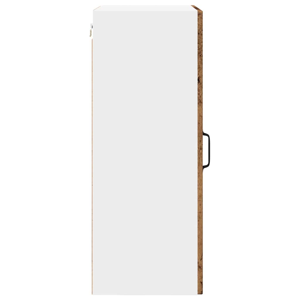 vidaXL Wall Cabinet PORTO Old Wood 50 x 31 x 80 cm Engineered Wood
