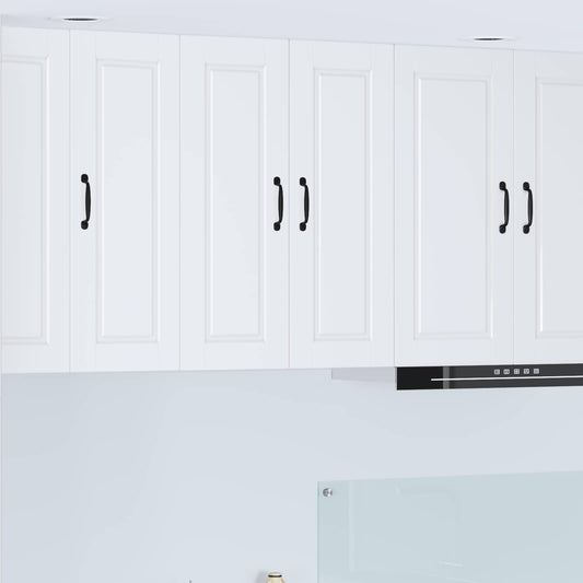 vidaXL Wall Cabinet PORTO White 60 x 31 x 80 cm Engineered Wood
