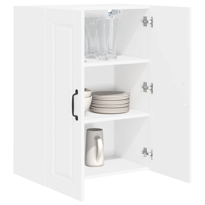 vidaXL Wall Cabinet PORTO White 60 x 31 x 80 cm Engineered Wood