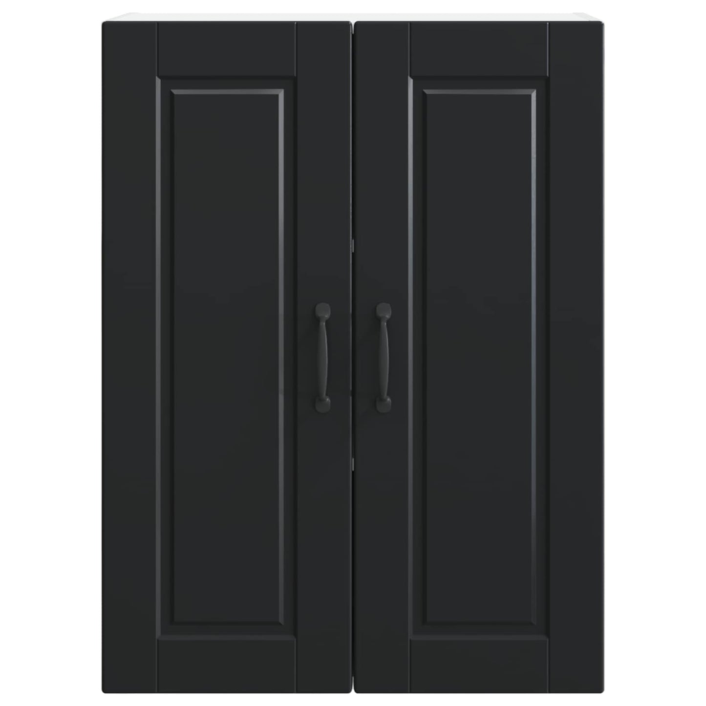 vidaXL Wall Cabinet PORTO Black 60 x 31 x 80 cm Engineered Wood