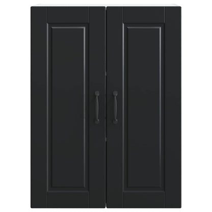 vidaXL Wall Cabinet PORTO Black 60 x 31 x 80 cm Engineered Wood