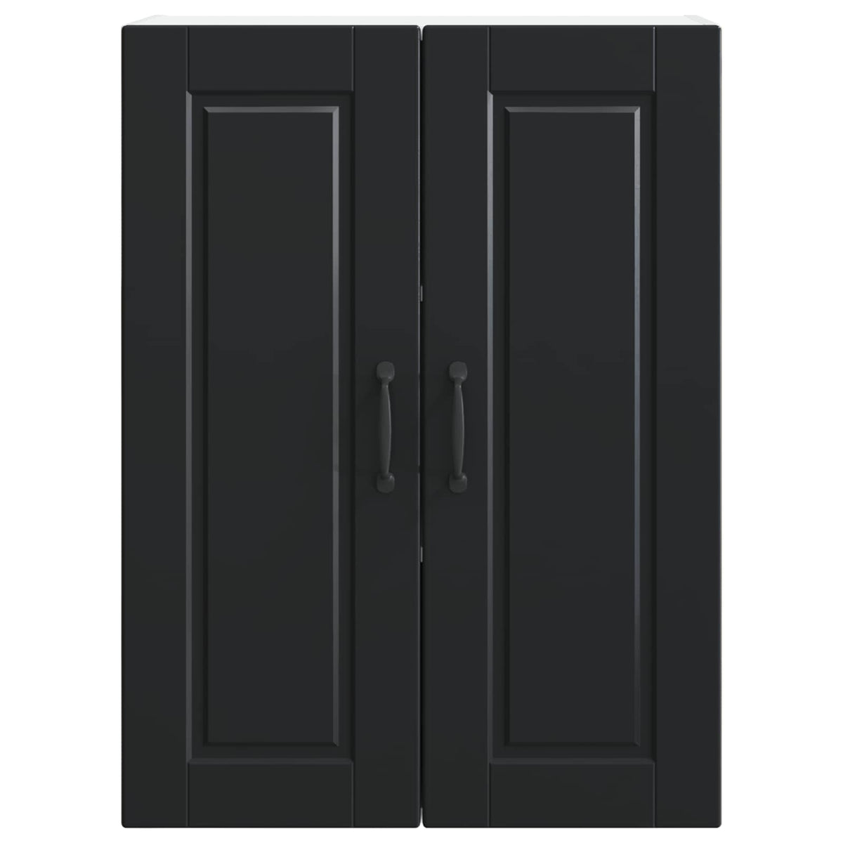 vidaXL Wall Cabinet PORTO Black 60 x 31 x 80 cm Engineered Wood