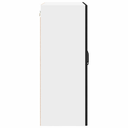 vidaXL Wall Cabinet PORTO Black 60 x 31 x 80 cm Engineered Wood