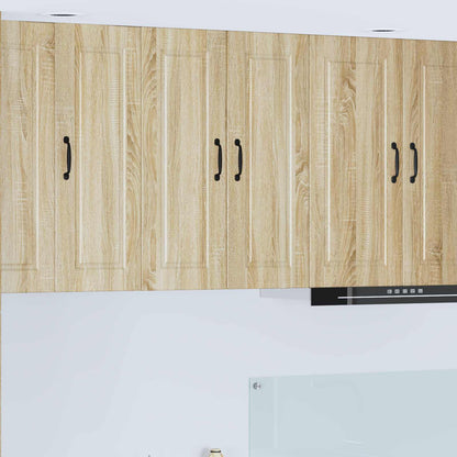 vidaXL Wall Cabinet PORTO Sonoma Oak 60 x 31 x 80 cm Engineered Wood