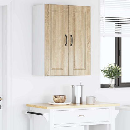 vidaXL Wall Cabinet PORTO Sonoma Oak 60 x 31 x 80 cm Engineered Wood