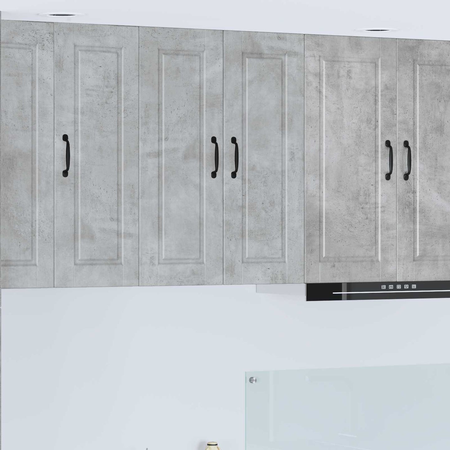 vidaXL Wall Cabinet PORTO Concrete Grey 60 x 31 x 80 cm