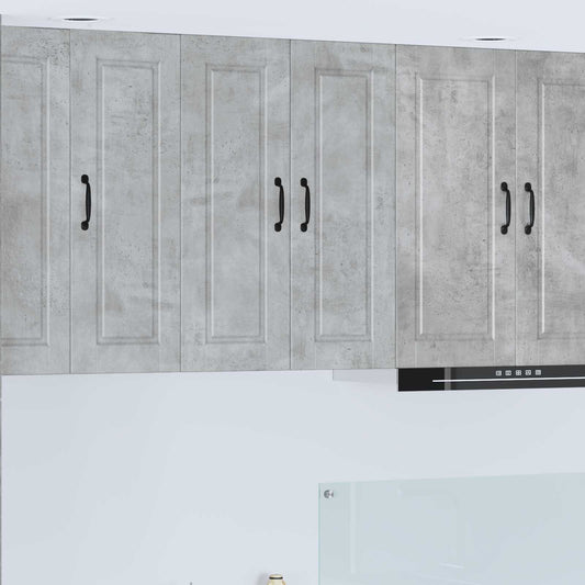 vidaXL Wall Cabinet PORTO Concrete Grey 60 x 31 x 80 cm