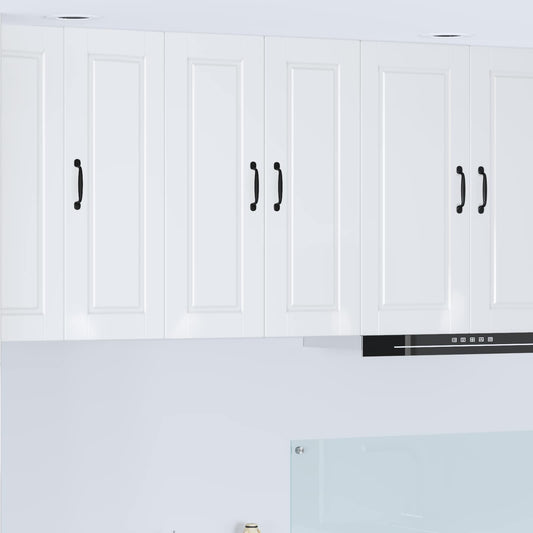 vidaXL Wall Cabinet PORTO High Gloss White 60 x 31 x 80 cm