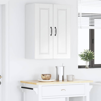vidaXL Wall Cabinet PORTO High Gloss White 60 x 31 x 80 cm