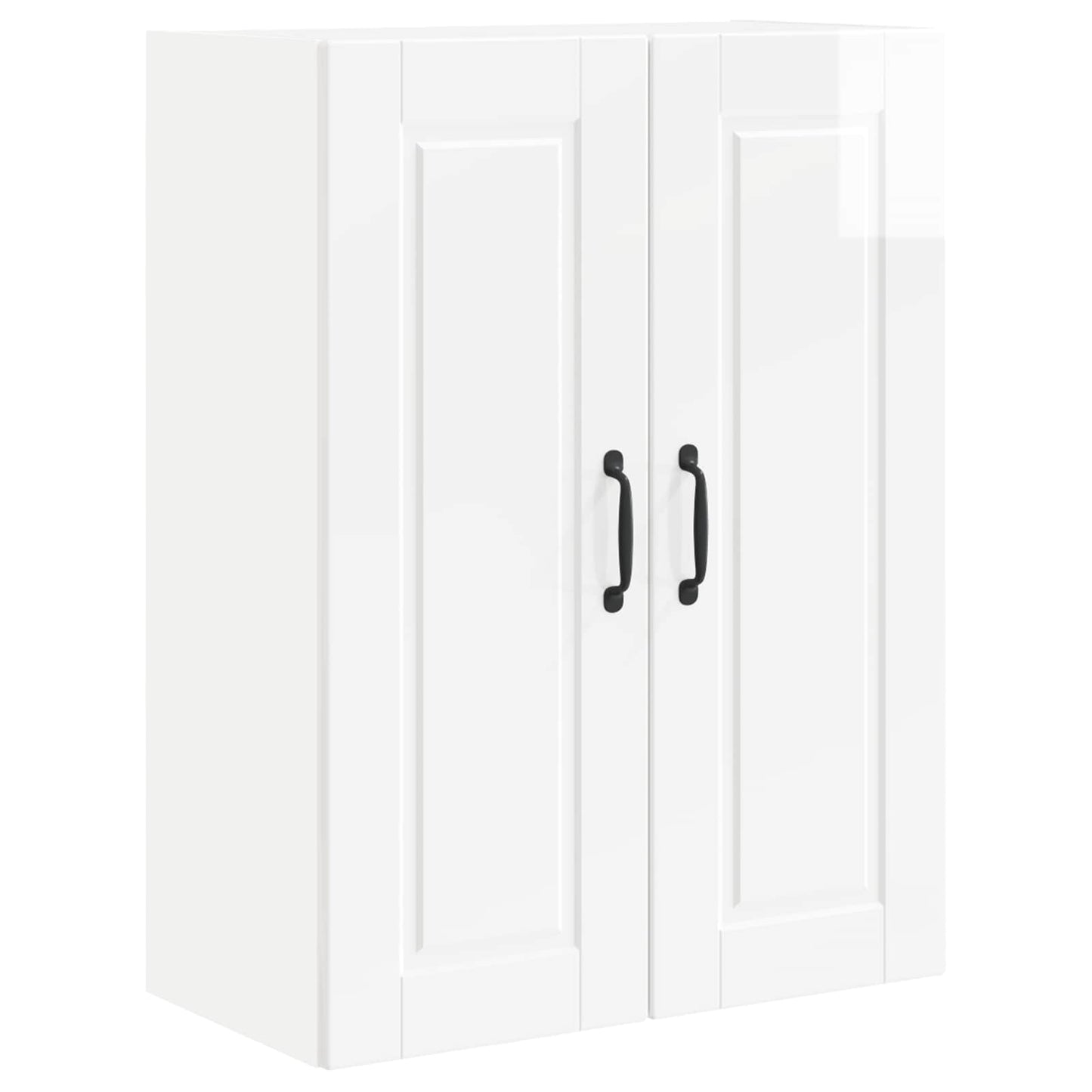 vidaXL Wall Cabinet PORTO High Gloss White 60 x 31 x 80 cm