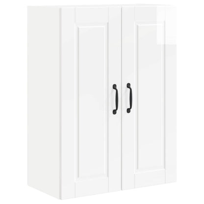 vidaXL Wall Cabinet PORTO High Gloss White 60 x 31 x 80 cm