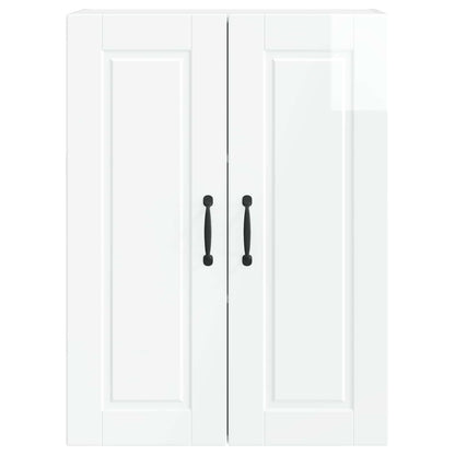 vidaXL Wall Cabinet PORTO High Gloss White 60 x 31 x 80 cm