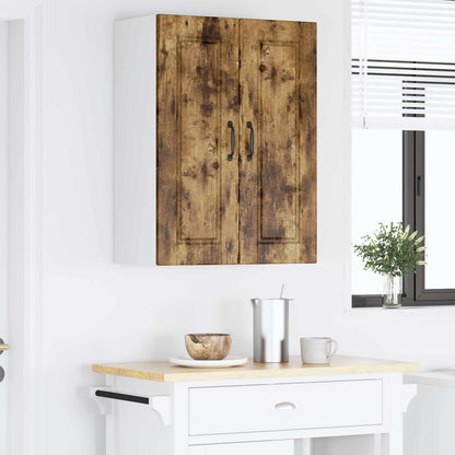 vidaXL Wall Cabinet PORTO Smoked Oak 60 x 31 x 80 cm Engineered Wood