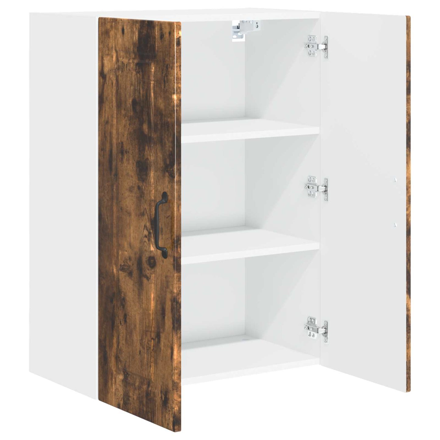 vidaXL Wall Cabinet PORTO Smoked Oak 60 x 31 x 80 cm Engineered Wood