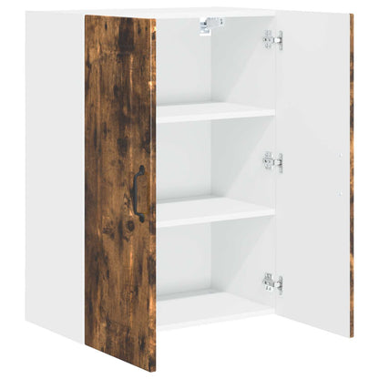 vidaXL Wall Cabinet PORTO Smoked Oak 60 x 31 x 80 cm Engineered Wood