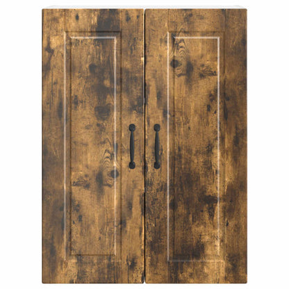vidaXL Wall Cabinet PORTO Smoked Oak 60 x 31 x 80 cm Engineered Wood