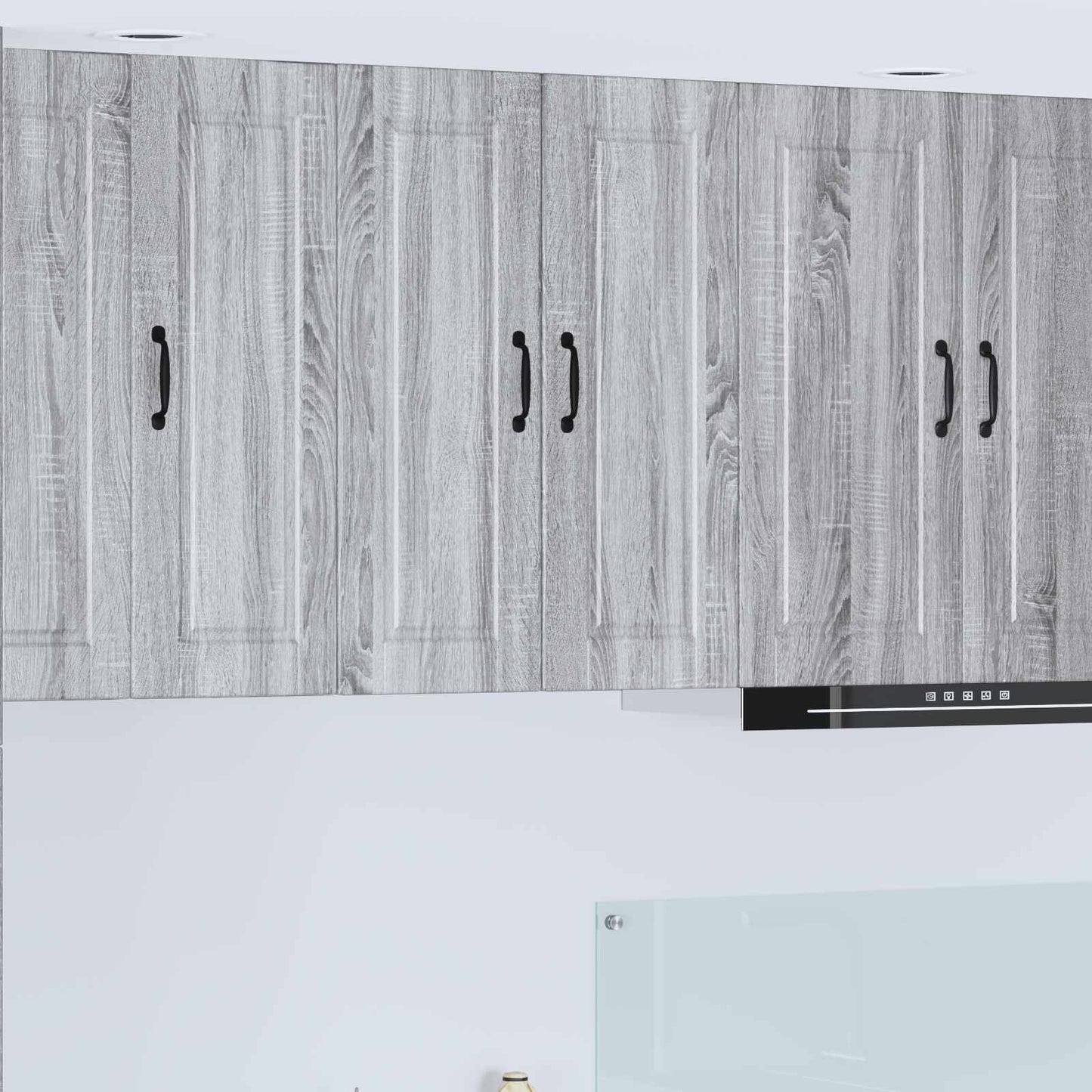 vidaXL Wall Cabinet PORTO Grey Sonoma 60 x 31 x 80 cm Engineered Wood